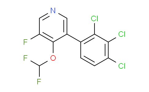 4-(Difluoromethoxy)-3-fluoro-5-(2,3,4-trichlorophenyl)pyridine