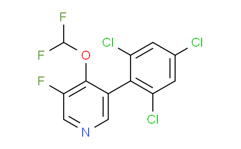 4-(Difluoromethoxy)-3-fluoro-5-(2,4,6-trichlorophenyl)pyridine