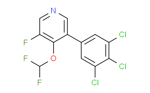 4-(Difluoromethoxy)-3-fluoro-5-(3,4,5-trichlorophenyl)pyridine