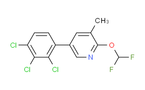 2-(Difluoromethoxy)-3-methyl-5-(2,3,4-trichlorophenyl)pyridine