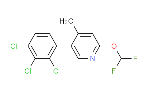 2-(Difluoromethoxy)-4-methyl-5-(2,3,4-trichlorophenyl)pyridine