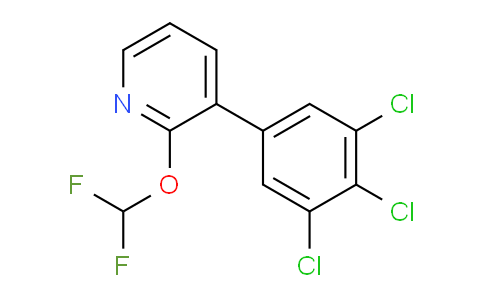 2-(Difluoromethoxy)-3-(3,4,5-trichlorophenyl)pyridine