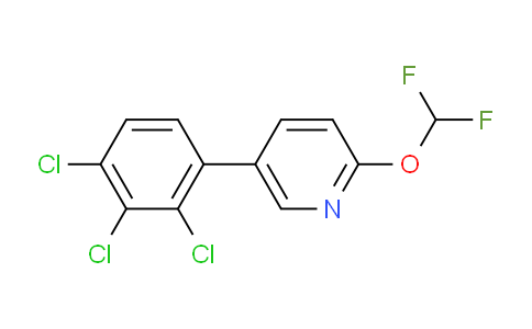 2-(Difluoromethoxy)-5-(2,3,4-trichlorophenyl)pyridine