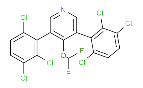 3,5-Bis(2,3,6-trichlorophenyl)-4-(difluoromethoxy)pyridine