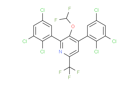 2,4-Bis(2,3,5-trichlorophenyl)-3-(difluoromethoxy)-6-(trifluoromethyl)pyridine