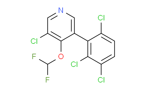 3-Chloro-4-(difluoromethoxy)-5-(2,3,6-trichlorophenyl)pyridine