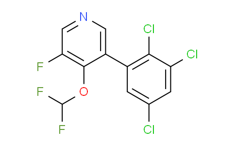 4-(Difluoromethoxy)-3-fluoro-5-(2,3,5-trichlorophenyl)pyridine