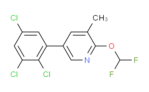 2-(Difluoromethoxy)-3-methyl-5-(2,3,5-trichlorophenyl)pyridine