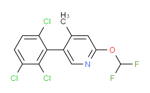 2-(Difluoromethoxy)-4-methyl-5-(2,3,6-trichlorophenyl)pyridine