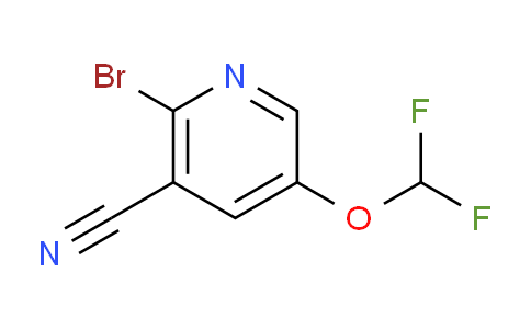 2-Bromo-5-(difluoromethoxy)nicotinonitrile