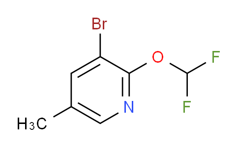 3-Bromo-2-difluoromethoxy-5-methylpyridine