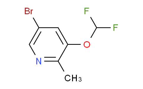 5-Bromo-3-difluoromethoxy-2-methylpyridine