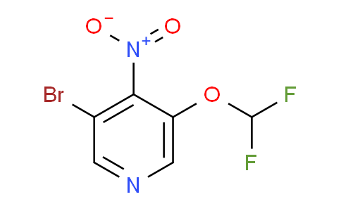 3-Bromo-5-difluoromethoxy-4-nitropyridine