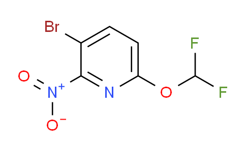 3-Bromo-6-difluoromethoxy-2-nitropyridine