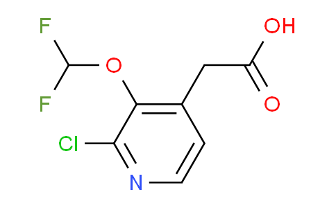 2-Chloro-3-(difluoromethoxy)pyridine-4-acetic acid
