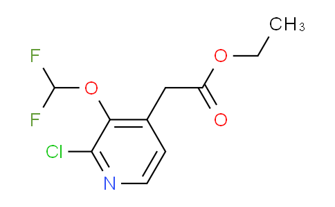 Ethyl 2-Chloro-3-(difluoromethoxy)pyridine-4-acetate