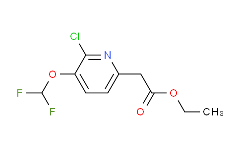 Ethyl 2-Chloro-3-(difluoromethoxy)pyridine-6-acetate