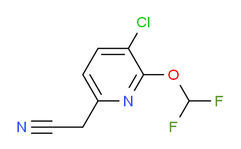 3-Chloro-2-(difluoromethoxy)pyridine-6-acetonitrile