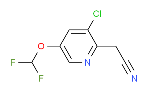 3-Chloro-5-(difluoromethoxy)pyridine-2-acetonitrile