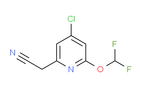 4-Chloro-2-(difluoromethoxy)pyridine-6-acetonitrile