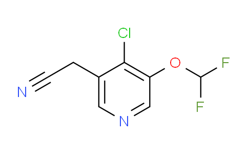 4-Chloro-3-(difluoromethoxy)pyridine-5-acetonitrile