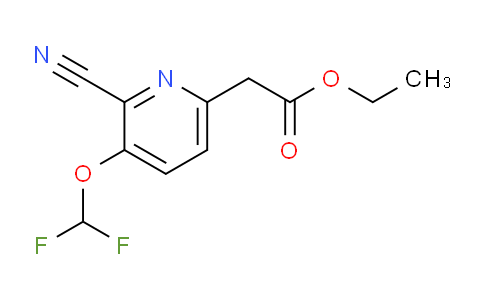 Ethyl 2-cyano-3-(difluoromethoxy)pyridine-6-acetate