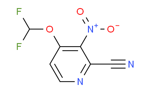 4-Difluoromethoxy-3-nitropicolinonitrile