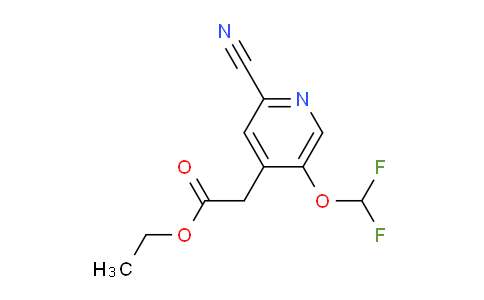 AM60288 | 1805663-56-2 | Ethyl 2-cyano-5-(difluoromethoxy)pyridine-4-acetate