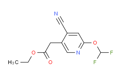 AM60300 | 1807236-68-5 | Ethyl 4-cyano-2-(difluoromethoxy)pyridine-5-acetate