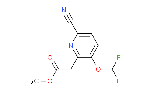 Methyl 6-cyano-3-(difluoromethoxy)pyridine-2-acetate