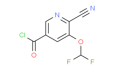6-Cyano-5-(difluoromethoxy)nicotinoyl chloride