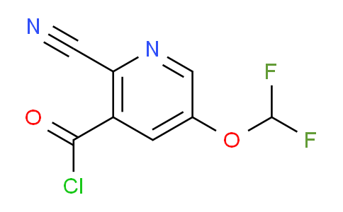 2-Cyano-5-(difluoromethoxy)nicotinoyl chloride