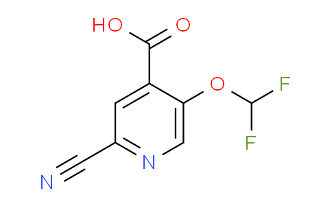 2-Cyano-5-(difluoromethoxy)isonicotinic acid