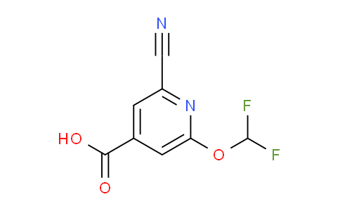 2-Cyano-6-(difluoromethoxy)isonicotinic acid
