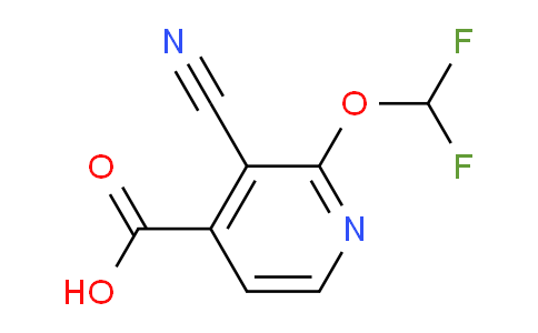3-Cyano-2-(difluoromethoxy)isonicotinic acid