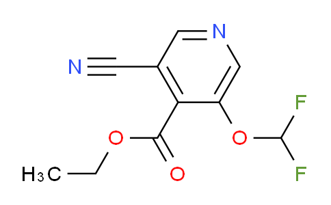Ethyl 3-cyano-5-(difluoromethoxy)isonicotinate