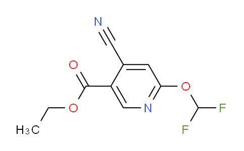 Ethyl 4-cyano-6-(difluoromethoxy)nicotinate
