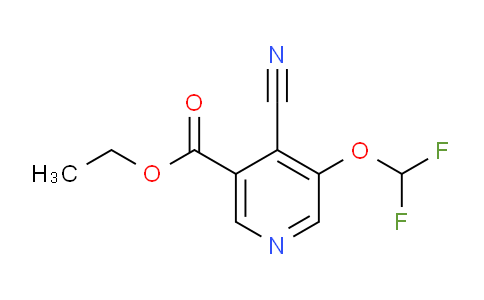 Ethyl 4-cyano-5-(difluoromethoxy)nicotinate