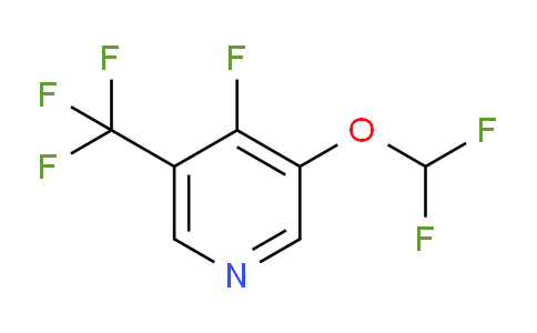 3-Difluoromethoxy-4-fluoro-5-(trifluoromethyl)pyridine