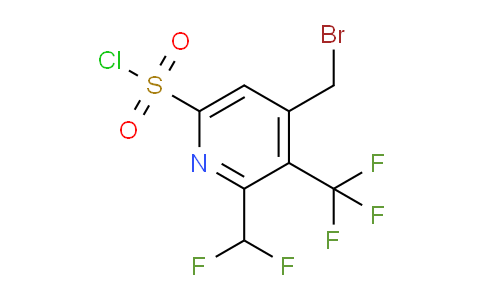 AM61104 | 1361808-34-5 | 4-(Bromomethyl)-2-(difluoromethyl)-3-(trifluoromethyl)pyridine-6-sulfonyl chloride