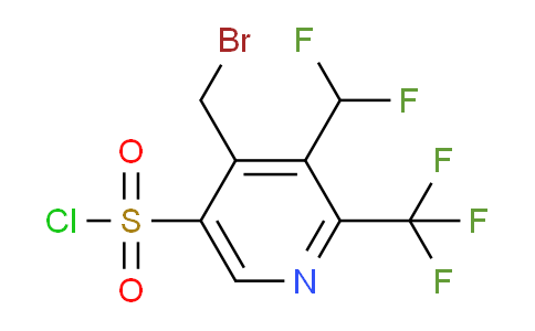 4-(Bromomethyl)-3-(difluoromethyl)-2-(trifluoromethyl)pyridine-5-sulfonyl chloride