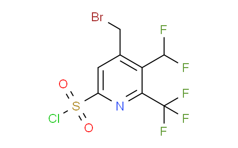 4-(Bromomethyl)-3-(difluoromethyl)-2-(trifluoromethyl)pyridine-6-sulfonyl chloride