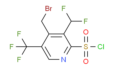 4-(Bromomethyl)-3-(difluoromethyl)-5-(trifluoromethyl)pyridine-2-sulfonyl chloride