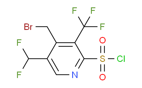 4-(Bromomethyl)-5-(difluoromethyl)-3-(trifluoromethyl)pyridine-2-sulfonyl chloride