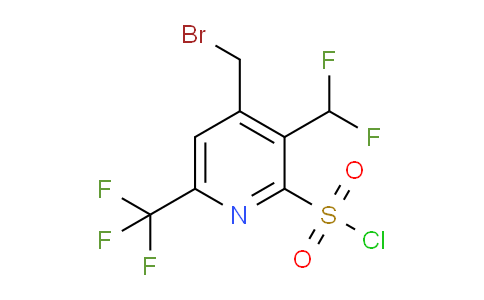 4-(Bromomethyl)-3-(difluoromethyl)-6-(trifluoromethyl)pyridine-2-sulfonyl chloride