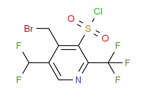 4-(Bromomethyl)-5-(difluoromethyl)-2-(trifluoromethyl)pyridine-3-sulfonyl chloride