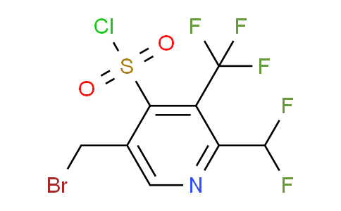 5-(Bromomethyl)-2-(difluoromethyl)-3-(trifluoromethyl)pyridine-4-sulfonyl chloride
