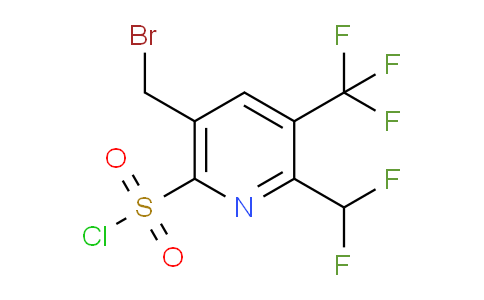 5-(Bromomethyl)-2-(difluoromethyl)-3-(trifluoromethyl)pyridine-6-sulfonyl chloride