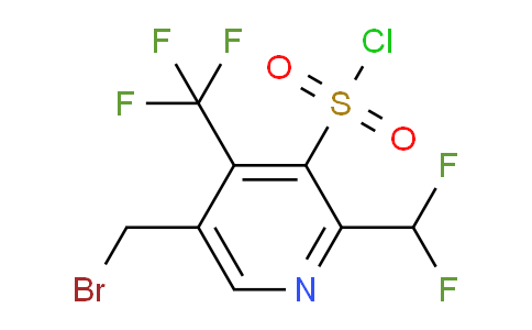 5-(Bromomethyl)-2-(difluoromethyl)-4-(trifluoromethyl)pyridine-3-sulfonyl chloride