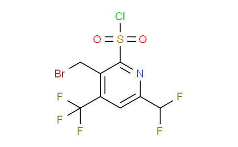3-(Bromomethyl)-6-(difluoromethyl)-4-(trifluoromethyl)pyridine-2-sulfonyl chloride